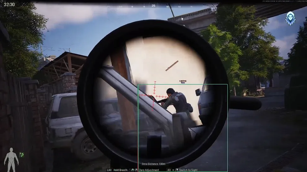 Arena Breakout Infinite scoped ESP target tracking screenshot
